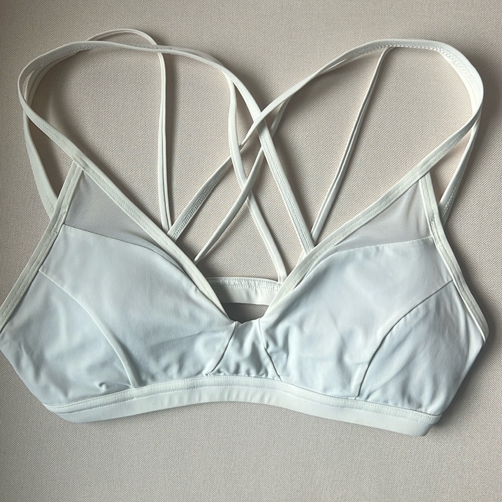 White Lululemon Sports Bra- Size 8